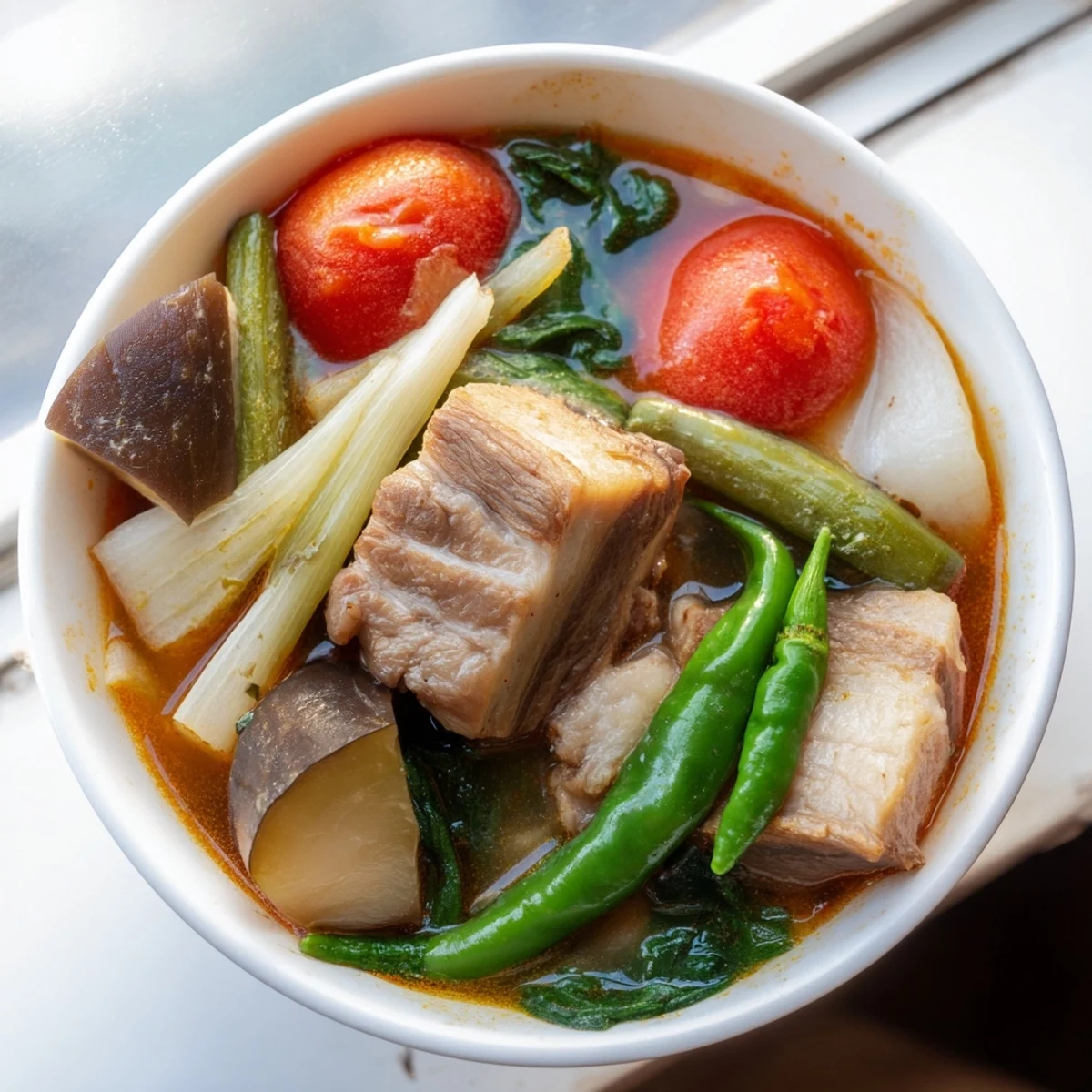 Filipino Sinigang Sour Soup