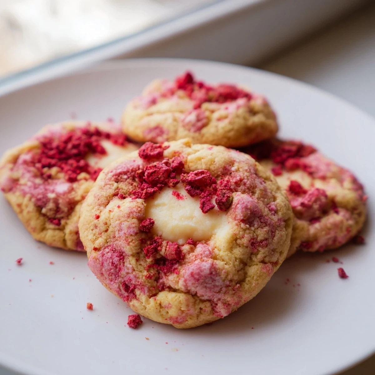 Strawberry Cheesecake Cookies