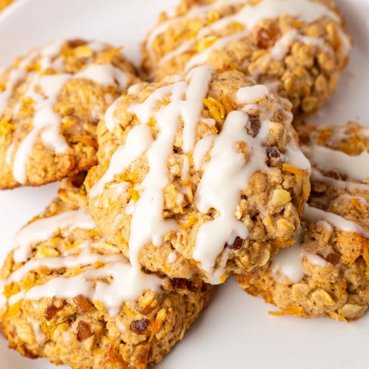 Carrot Cake Cookies with Drizzle