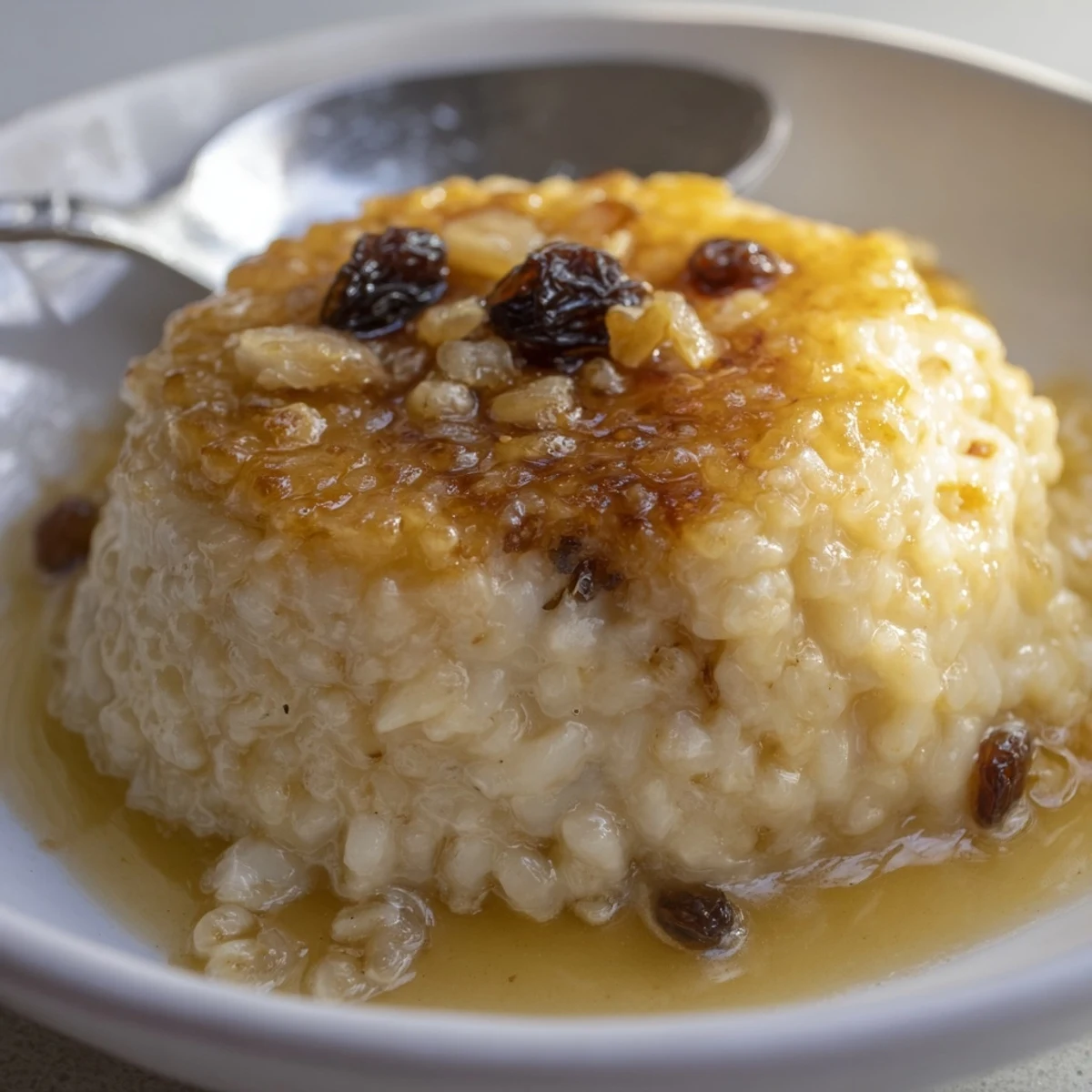 Creamy, cinnamon-sprinkled Delicious Condensed Milk Baked Rice Pudding Recipe To Try.