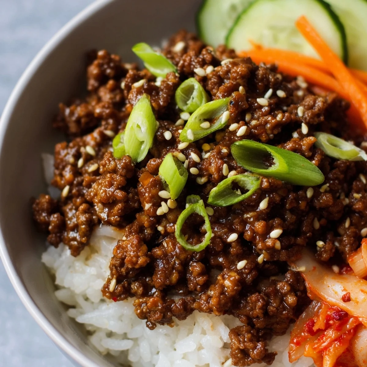 Korean Ground Beef Bowl